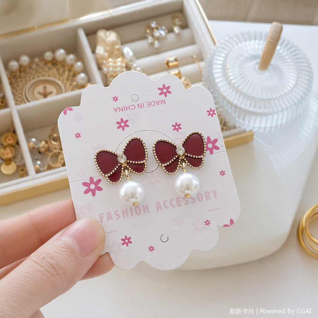 Multi-functional jewelry storage bag, box, cardboard set, simple and portable jewelry organization bag, jewelry packaging accessories Application Scenario