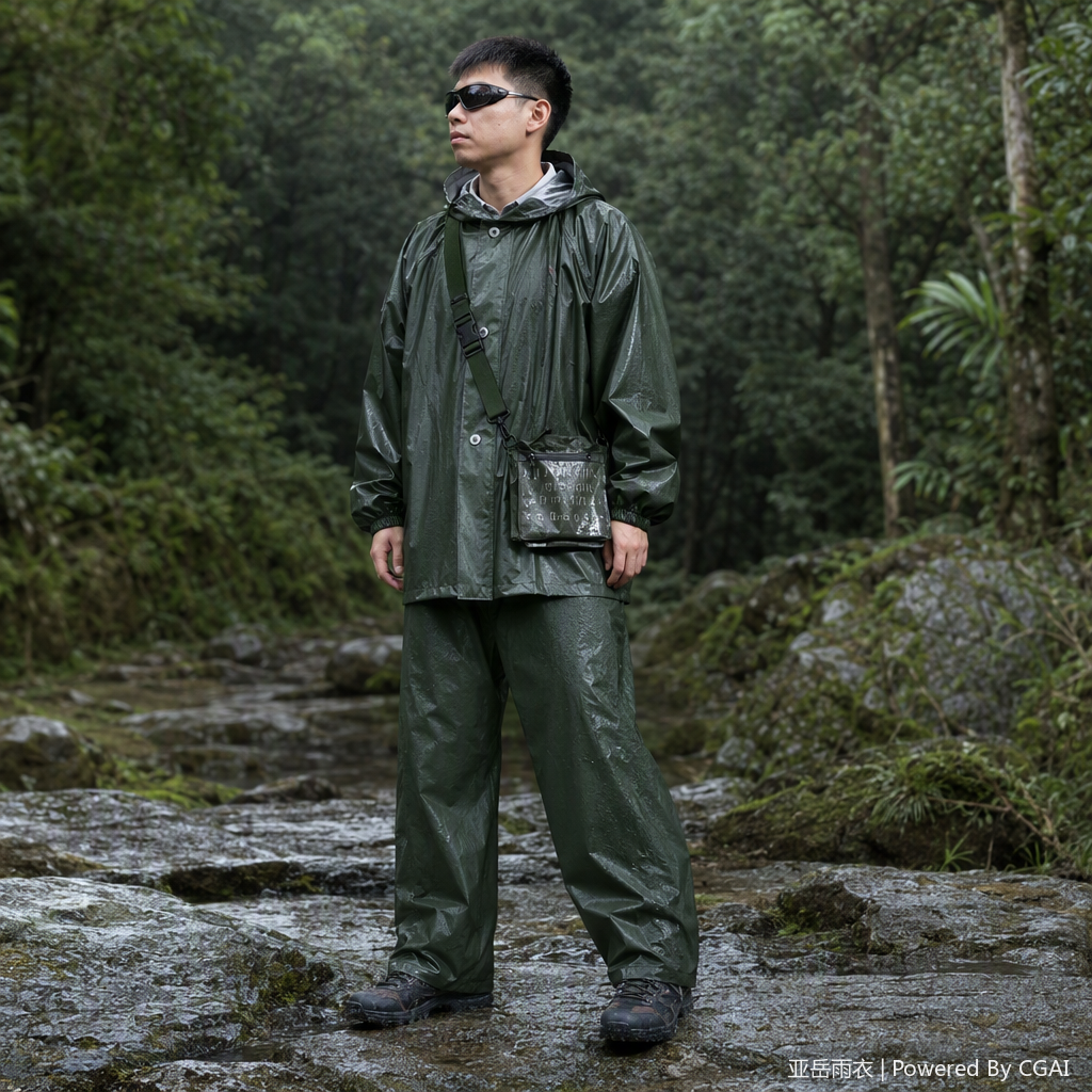 轻便防水分体式雨衣雨披男女通用户外防风防雨防晒防尘多功能款细节图