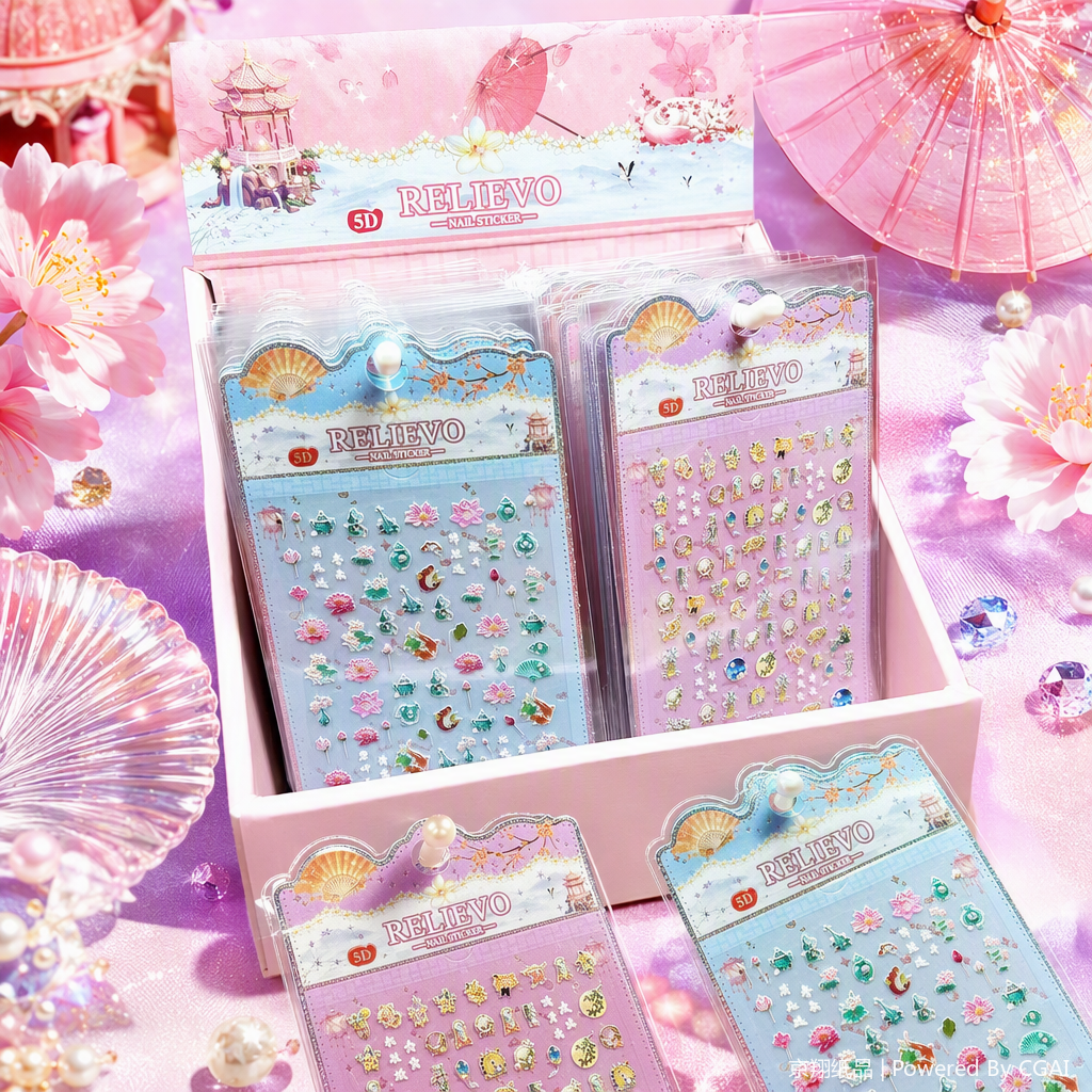 Colorful nail stickers, nail color stickers, long-lasting stickers, nail decoration, nail supplies, nail makeup, nail sticker sets Item Picture
