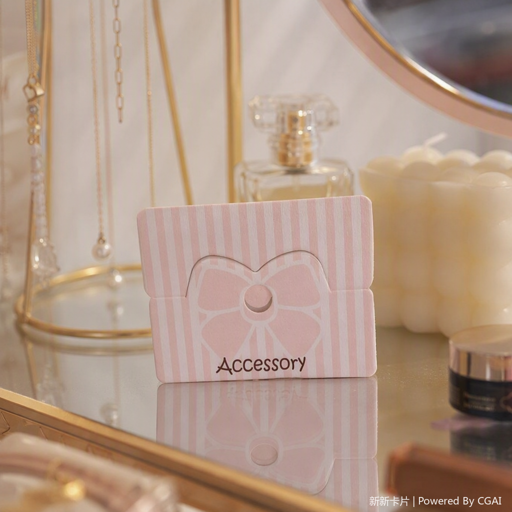 A variety of fashionable accessory items are packaged in cardboard Application Scenario