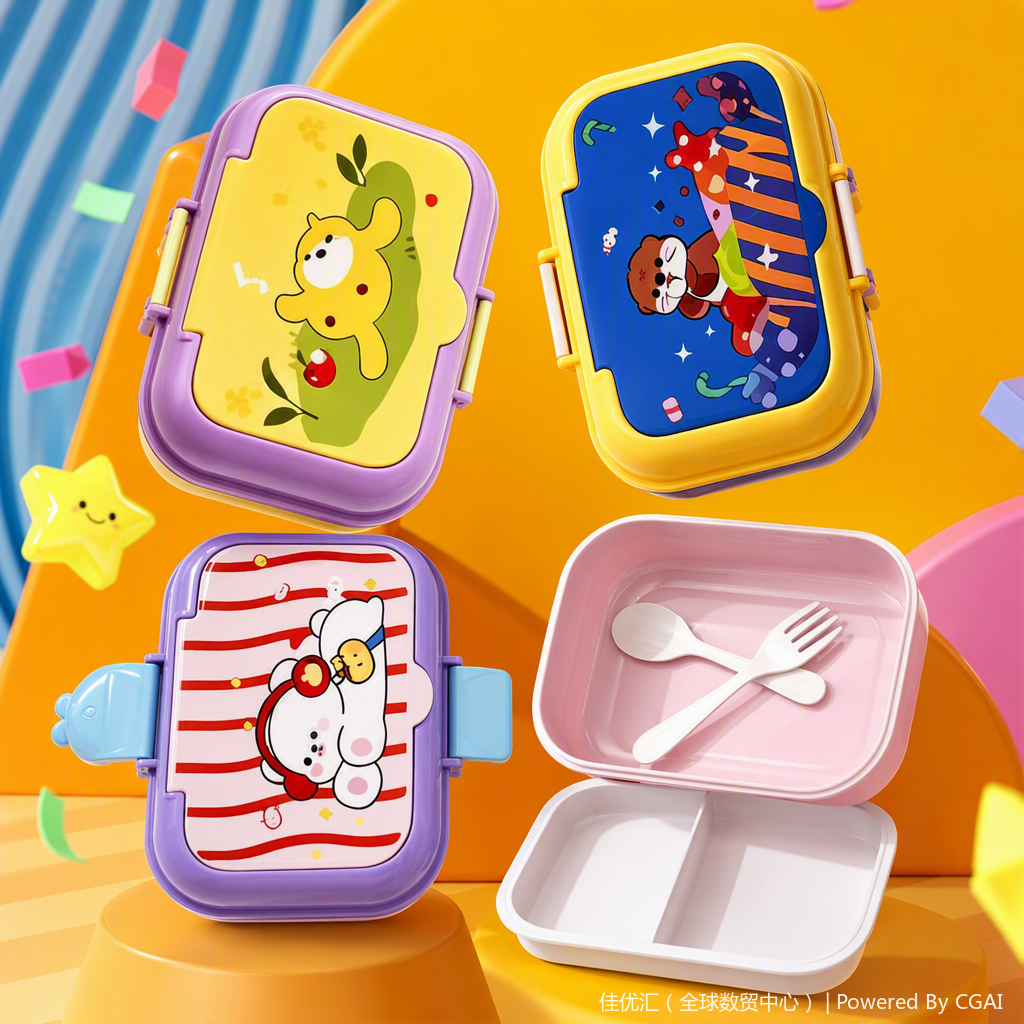 Multi-functional sealed food preservation box set, portable lunch box, kitchenware, heat-resistant plastic tableware storage box, student household Item Picture