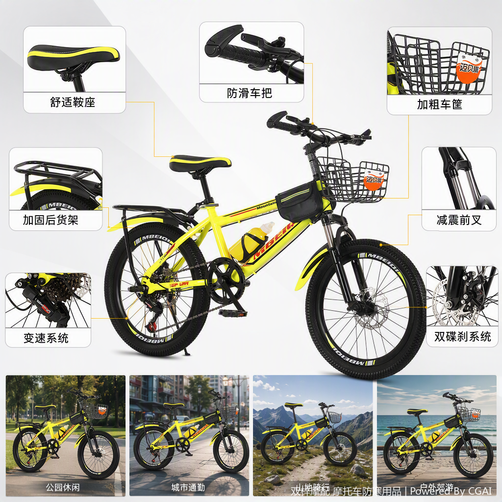 山地自行车骑行装备耐用轻便多功能户外运动用品适用山路越野骑行体验产品图