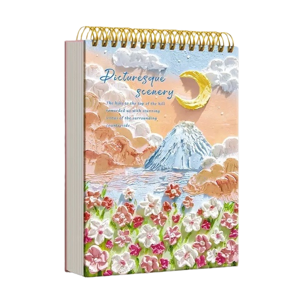 Multi-functional sketchbook, office cultural art, calligraphy and drawing supplies, student sketching paper, creative sketchbook Application Scenario