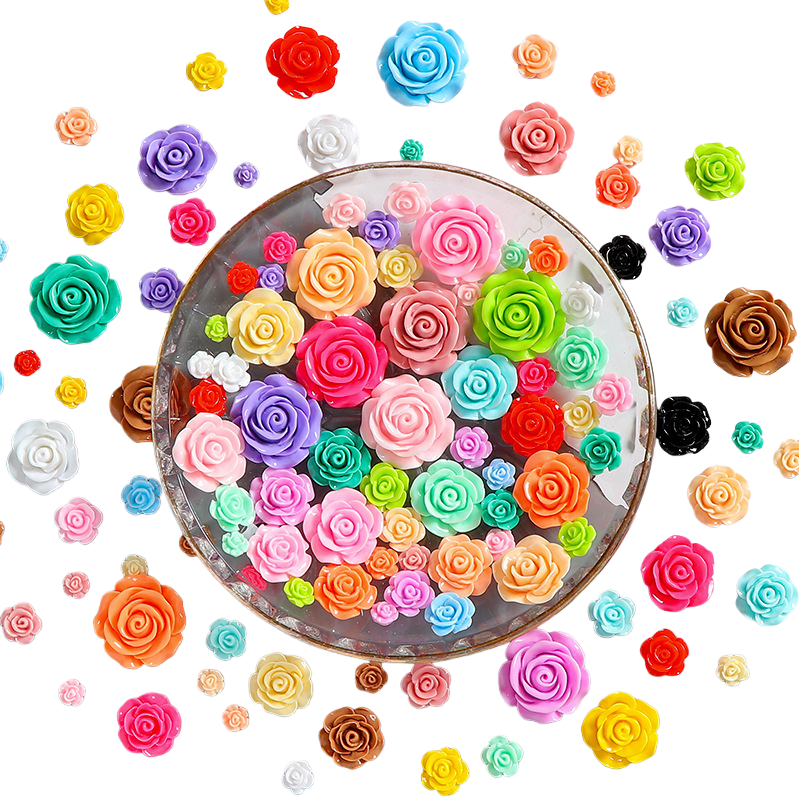 The colorful silk flower simulation floral decoration is a beautiful and elegant home decoration for the living room, bedroom and tabletop Specification image