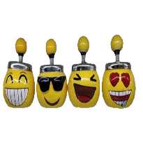 Cute and funny yellow expression cups, creative cartoon water cups, heat-resistant ceramic cups for office and household use as gifts Item Picture
