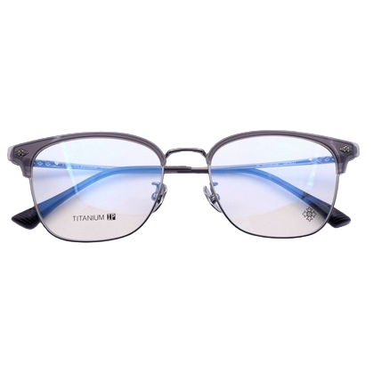 Fashionable and lightweight metal-framed glasses for men and women with myopia, trendy and retro frames, high-definition eyeglass fitting