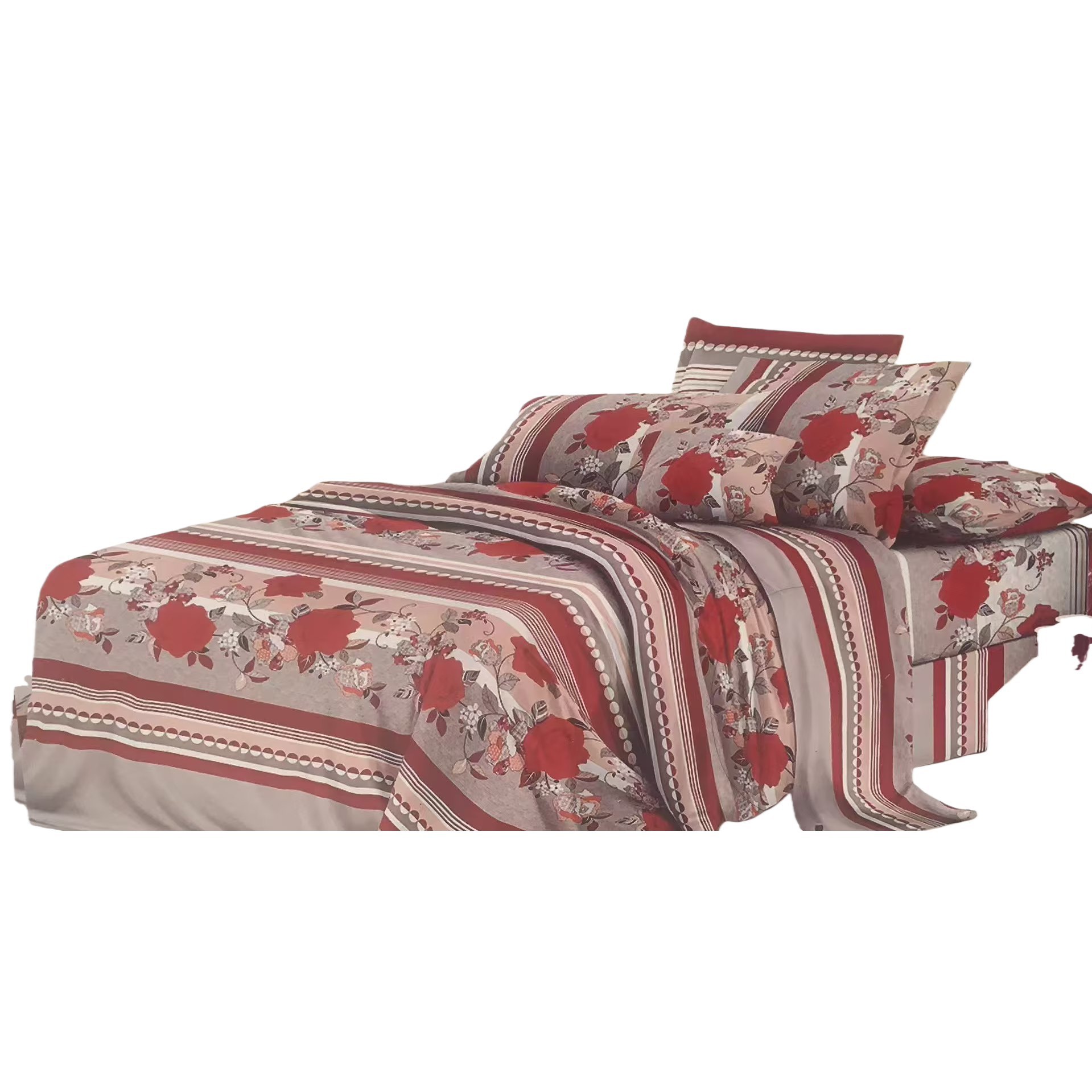 Warm and pure cotton four-piece bedding set, simple and fashionable bed sheets, duvet covers and bedding set, essential for home bedrooms