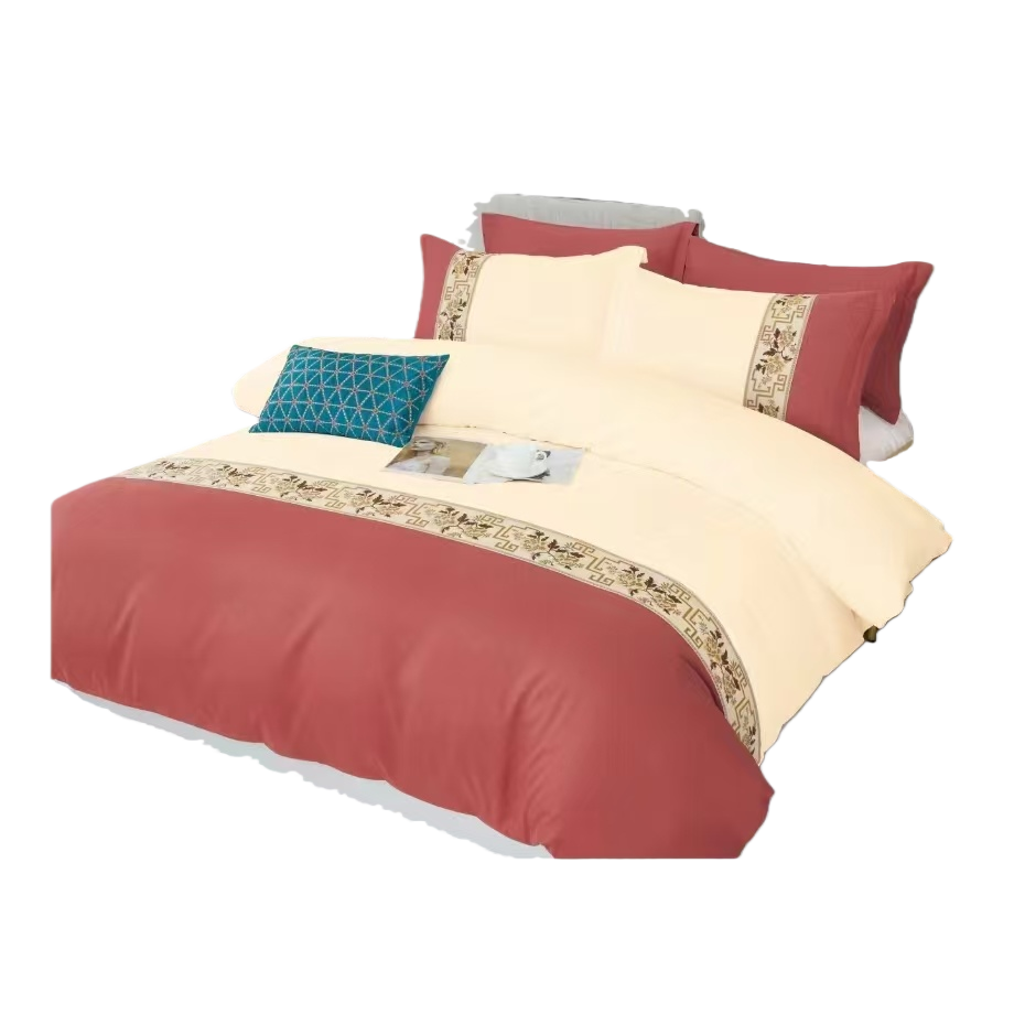 Wedding bedding set, wedding bedroom bedspread and duvet cover four-piece set, wedding home textiles, wedding room decoration bedding set