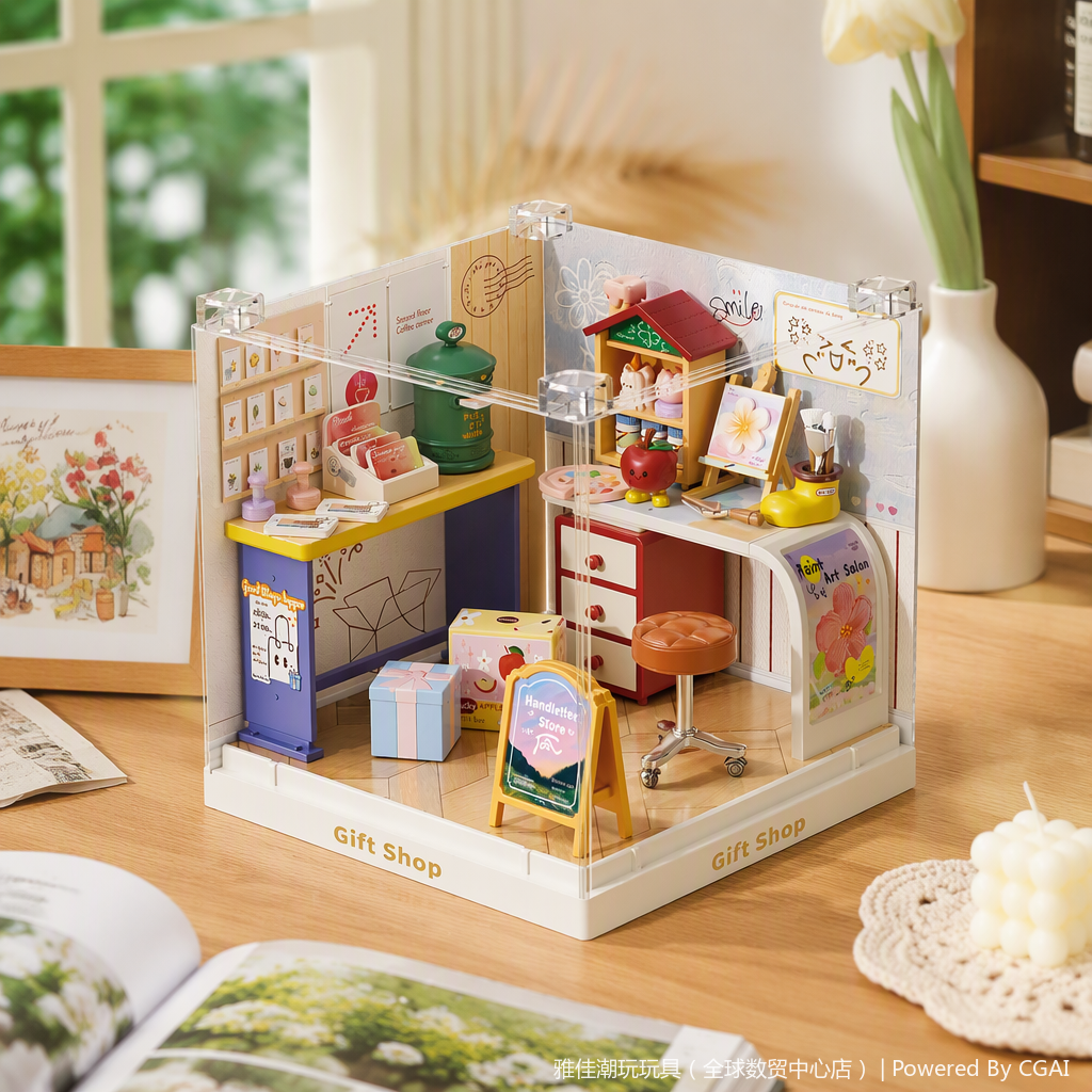 Gift letters, multiple simulation model toys, fun collection, children's educational assembly, creative handmade toy gifts Specification image