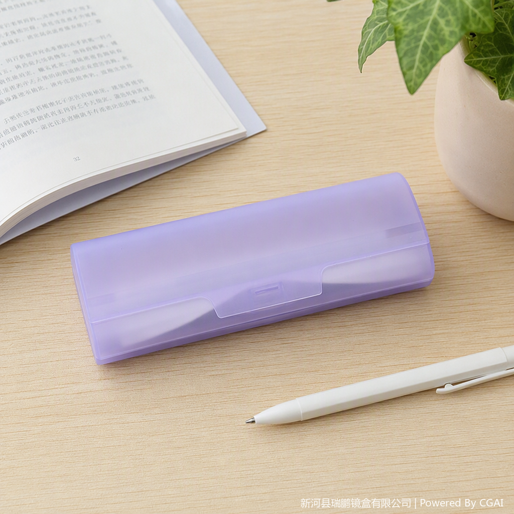 Fashionable eyeglass case, pressure-resistant, durable, portable storage bag, simple and trendy eyeglass protective case, eyeglass bag Specification image