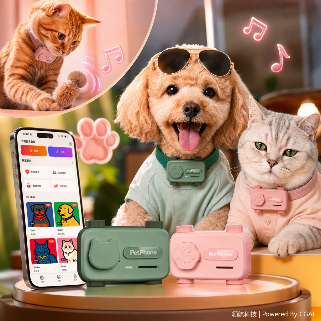 Pet AI companion: Pet voice call + Pet Meaning AI interpretation to play with your furry friends to their heart's content. AI pet companion products