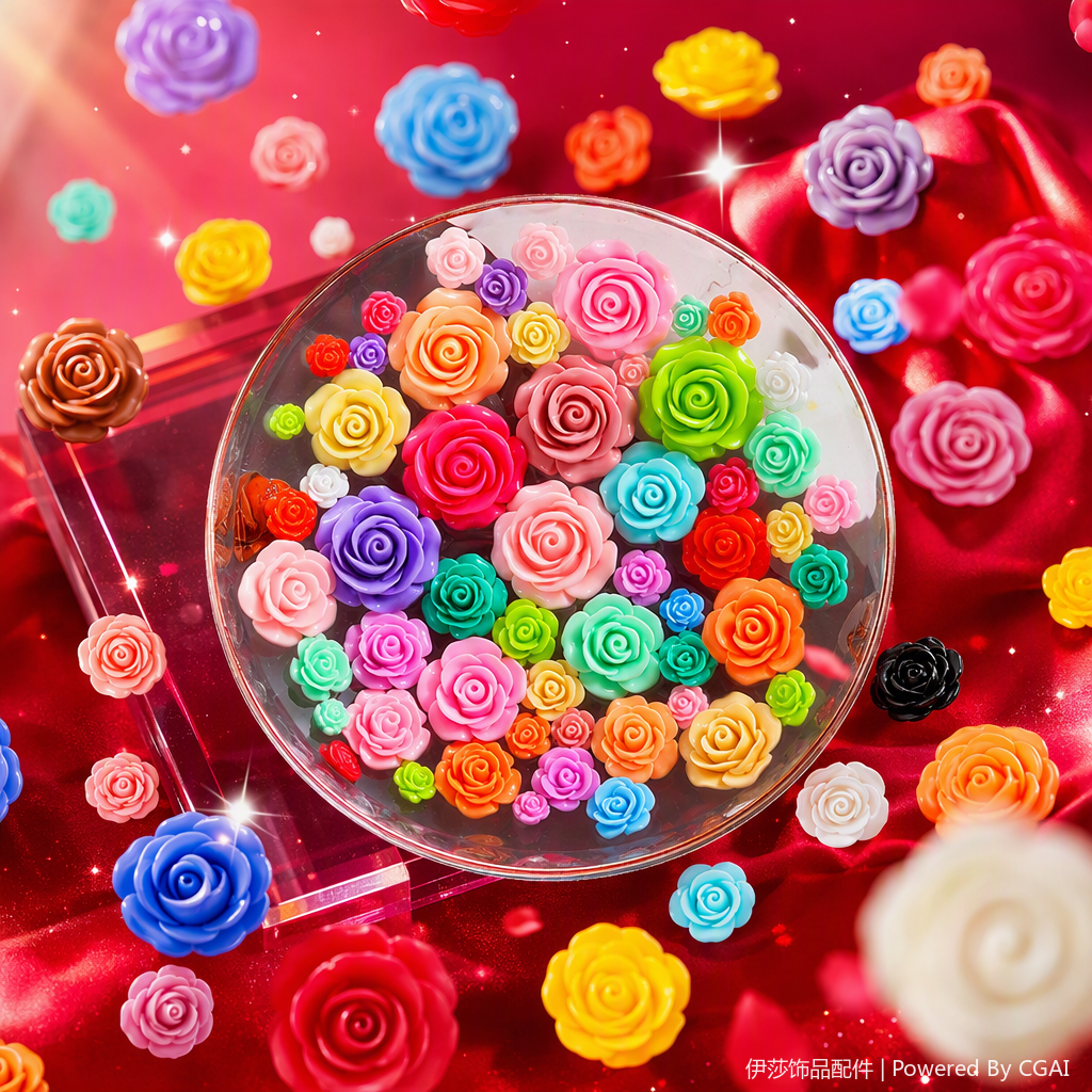The colorful silk flower simulation floral decoration is a beautiful and elegant home decoration for the living room, bedroom and tabletop Application Scenario