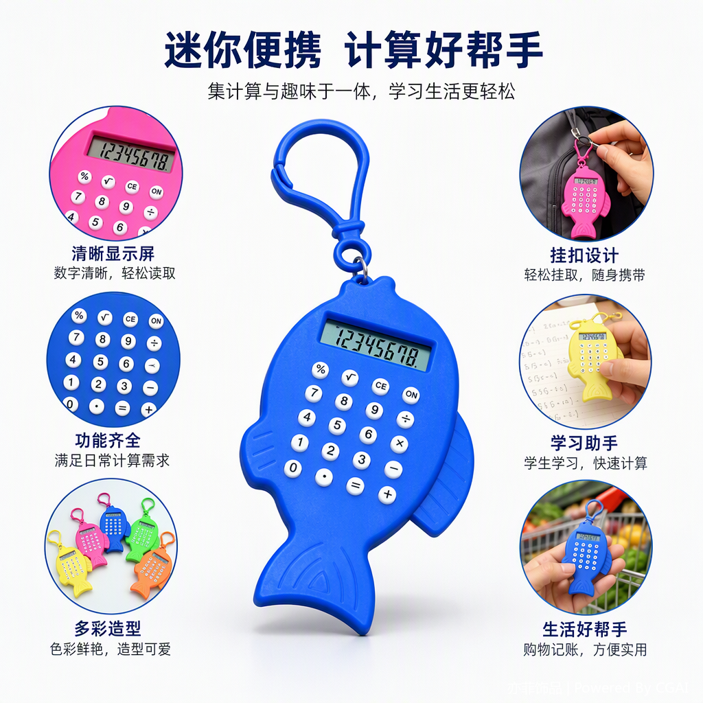 A complete set of multi-functional office cultural binding adhesive desktop calculators, portable stationery and office supplies Item Picture
