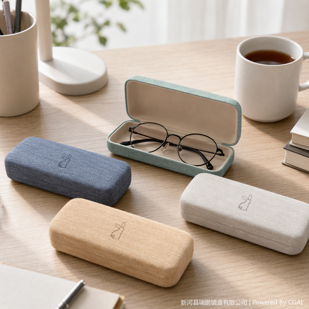 Fashionable eyewear case soft and hard protective bag, simple and portable storage box, scratch-resistant and dust-proof eyewear accessory storage bag Item Picture