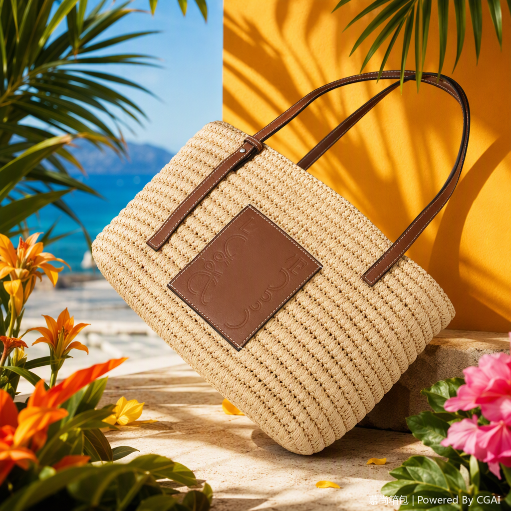 Fashionable straw woven bag for women, casual and versatile hand-woven bag, trendy and lightweight bag for women