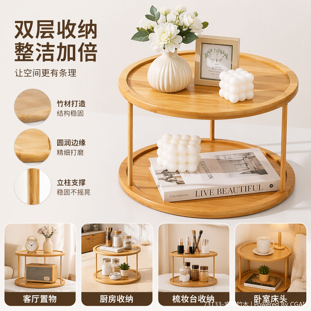 多层置物架简易家装家具收纳架厨房阳台储物架多功能整理架