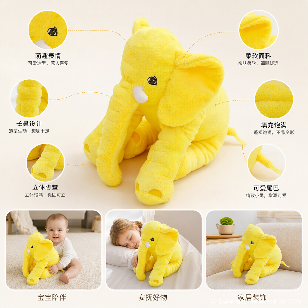 Cute plush fabric simulation doll toys, children's handcrafted throw pillows, soft and adorable companion gifts Specification image