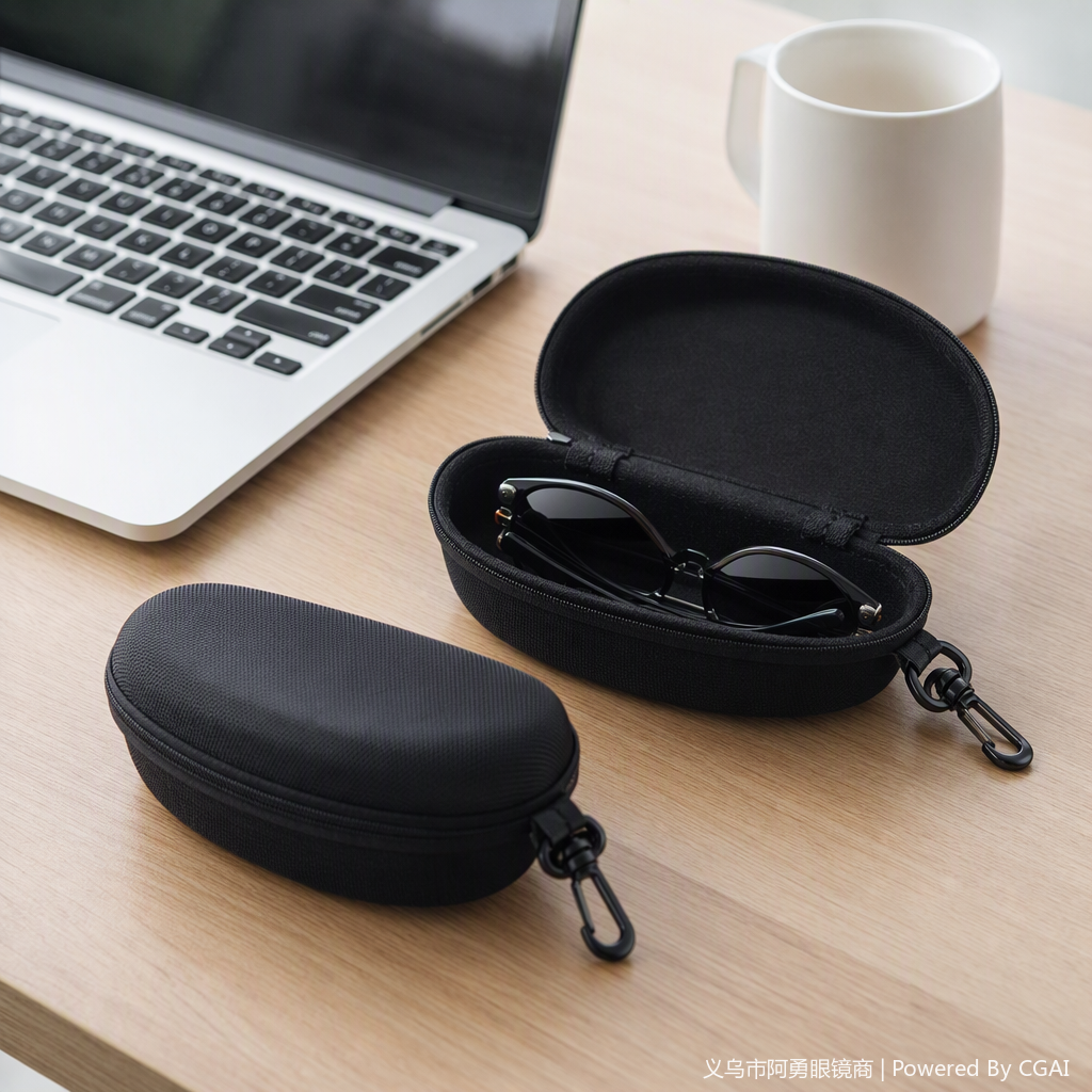 Fashionable eyeglass case, pressure-resistant, durable, portable storage bag, unisex eyeglass bag, storage box, accessory items details Picture