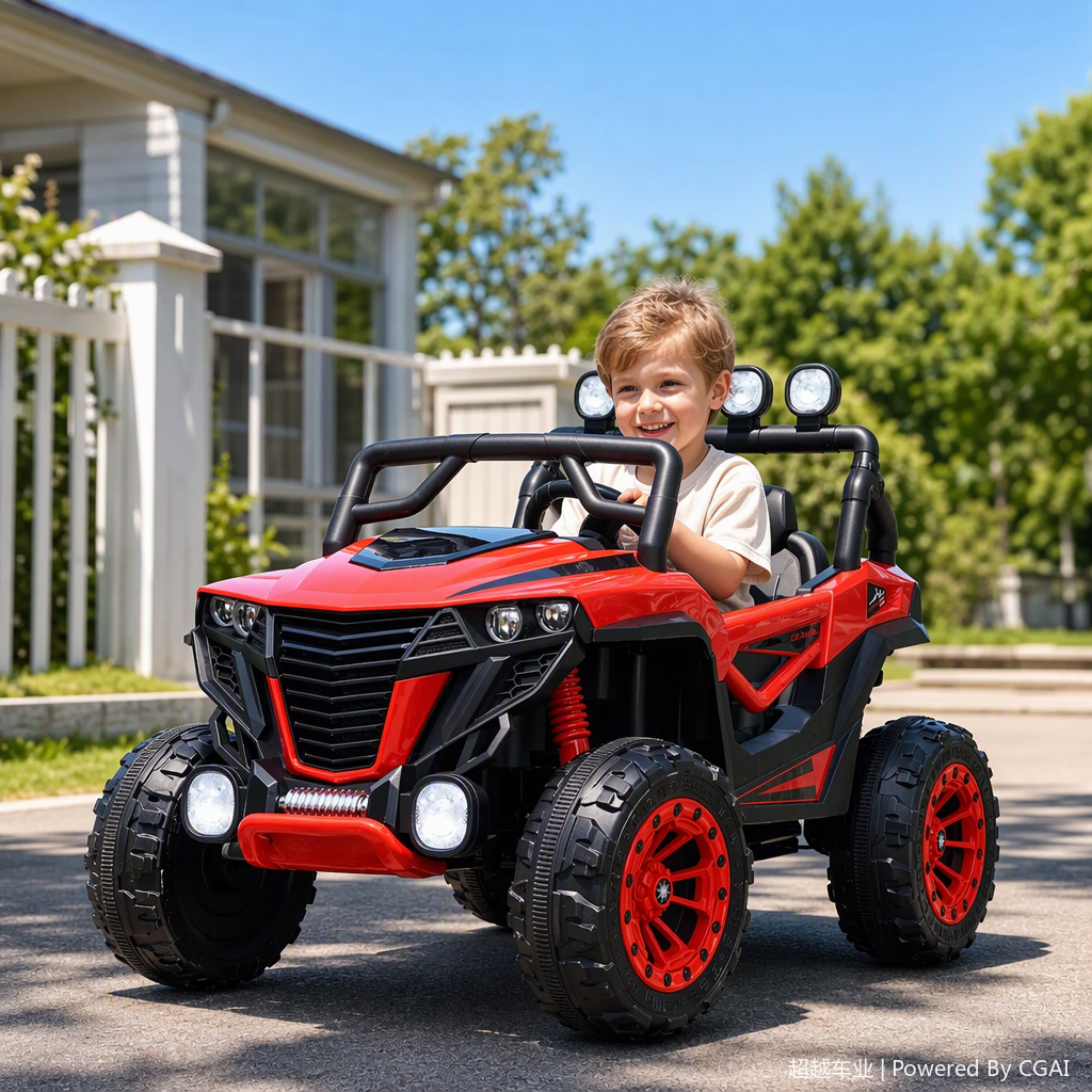Children's multi-functional electric four-wheeler is safe and durable, suitable for indoor and outdoor play. Children's electric vehicle model Application Scenario