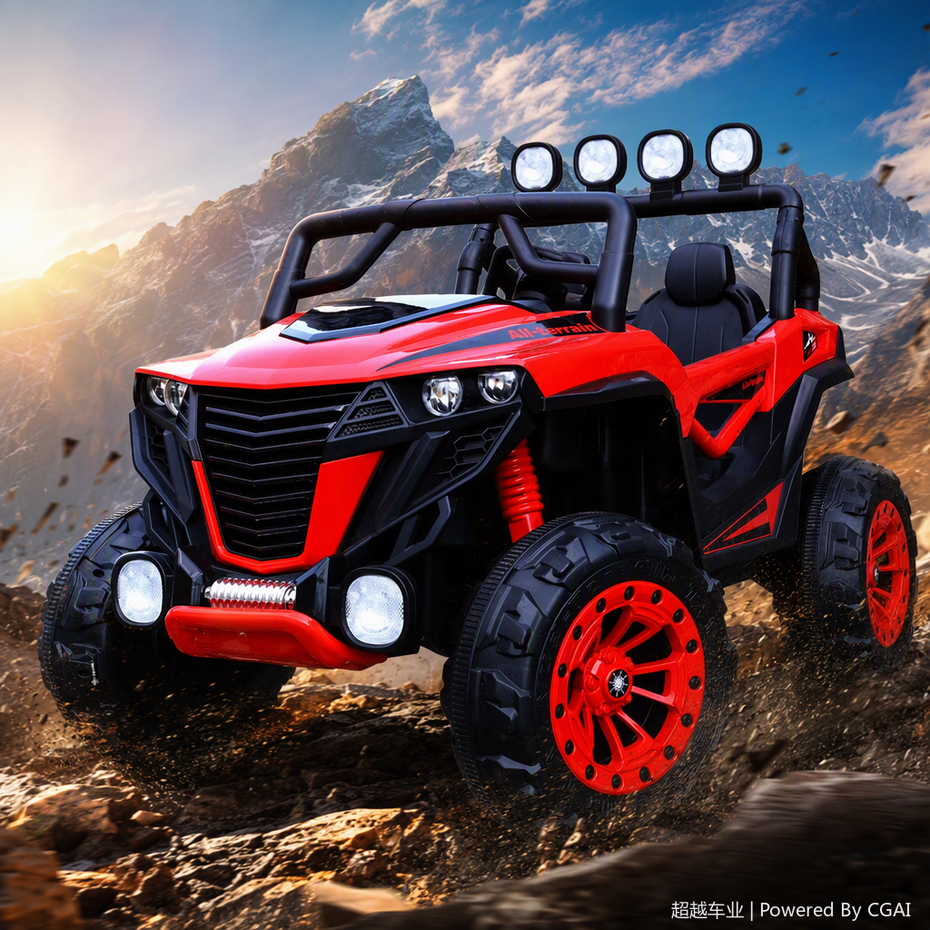 Children's multi-functional electric four-wheeler is safe and durable, suitable for indoor and outdoor play. Children's electric vehicle model