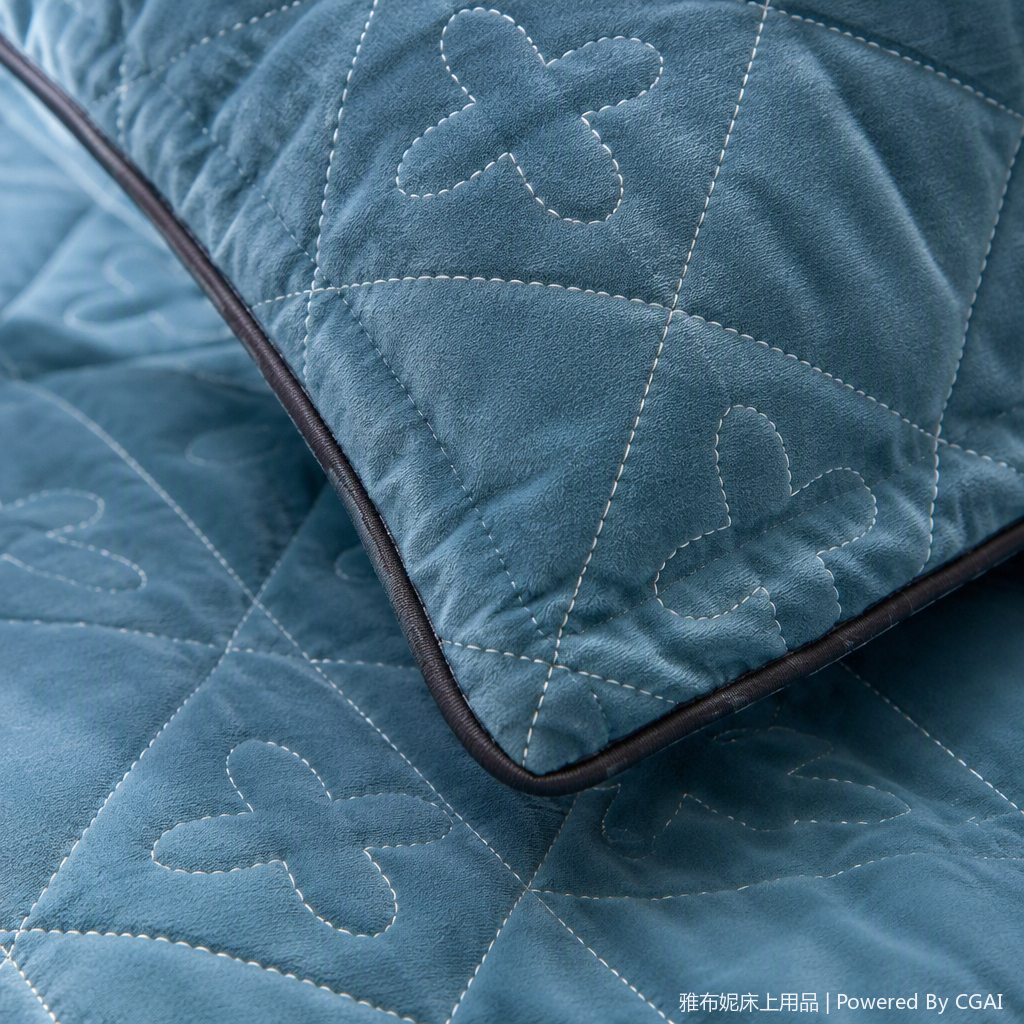 Warm quilted three-piece home textile set, simple and comfortable bedding available in multiple colors Specification image