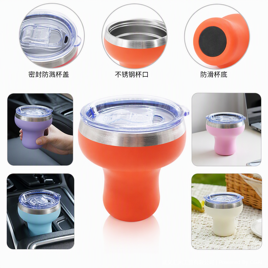 300ML taza de martini color tazas aislantes luz y portátil taza de té regalo creativo puede ser logotipo personalizado details Picture