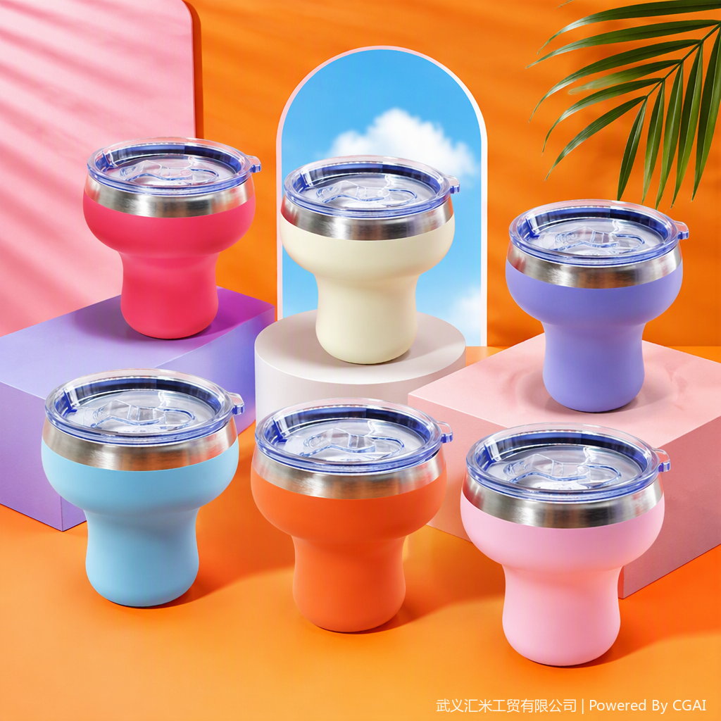 300ML taza de martini color tazas aislantes luz y portátil taza de té regalo creativo puede ser logotipo personalizado Specification image