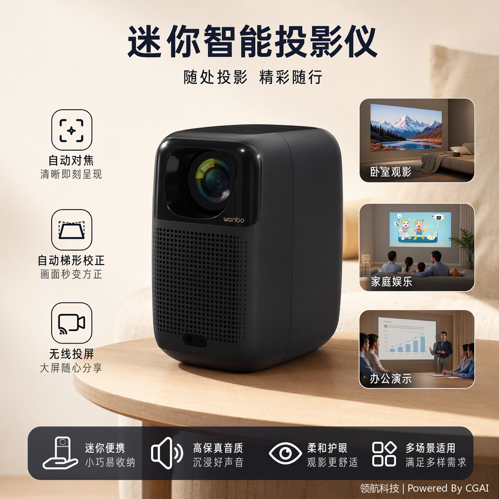 ويوفر جهاز عرض V1 VH1 VHD VV1 1080P مجموعة متنوعة من معدات العرض المحمولة عبر الوسائط البينية Item Picture