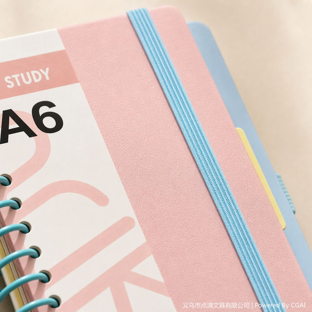 Creative and colorful coil notebooks, student handbooks, notepads, portable sticky notes, soft leather notebooks, stationery products details Picture