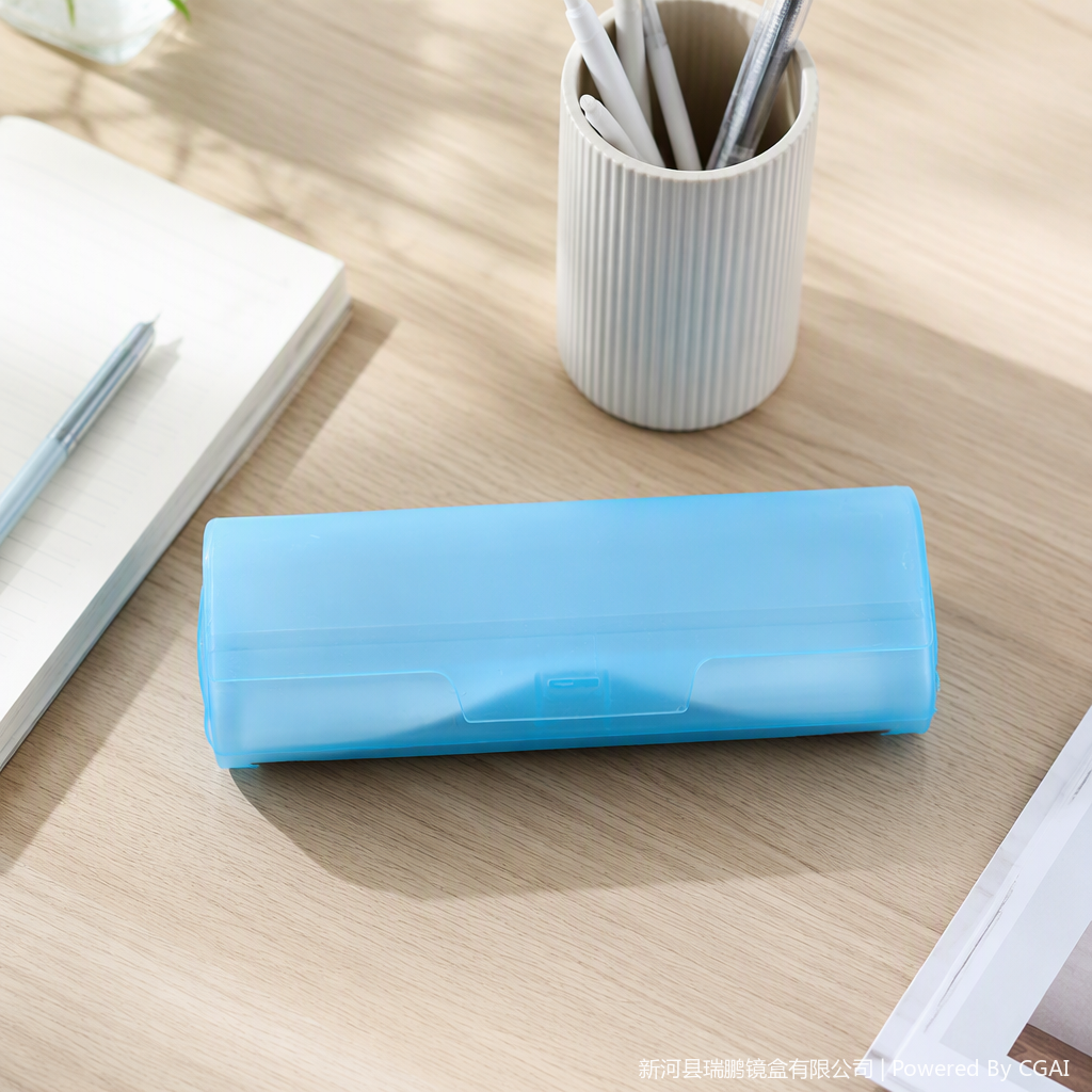 Fashionable portable glasses storage box, soft and hard dual-purpose, anti-drop and dust-proof glasses case, multi-functional protective case for men and women details Picture