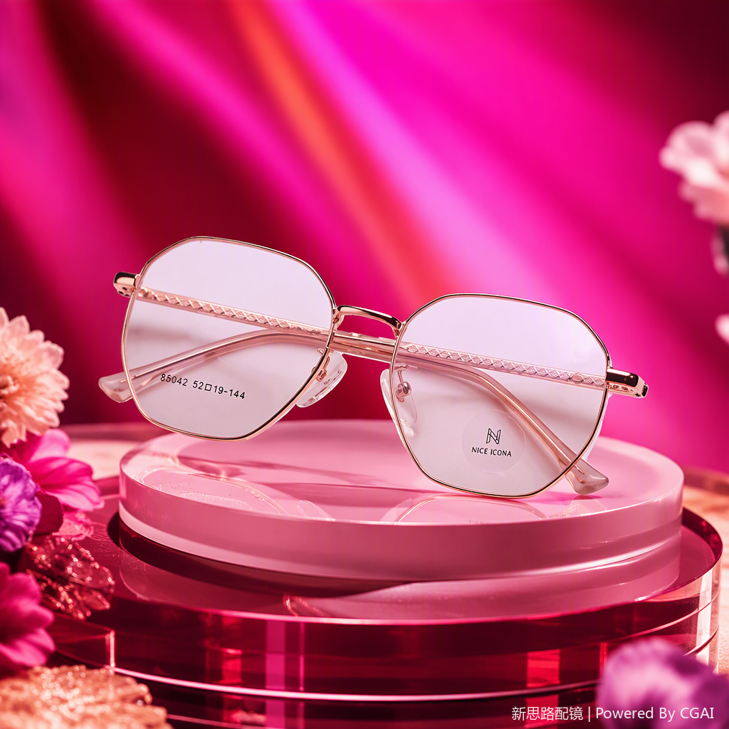Fashionable and lightweight metal-framed glasses for both men and women, high-definition anti-radiation glasses accessories Item Picture