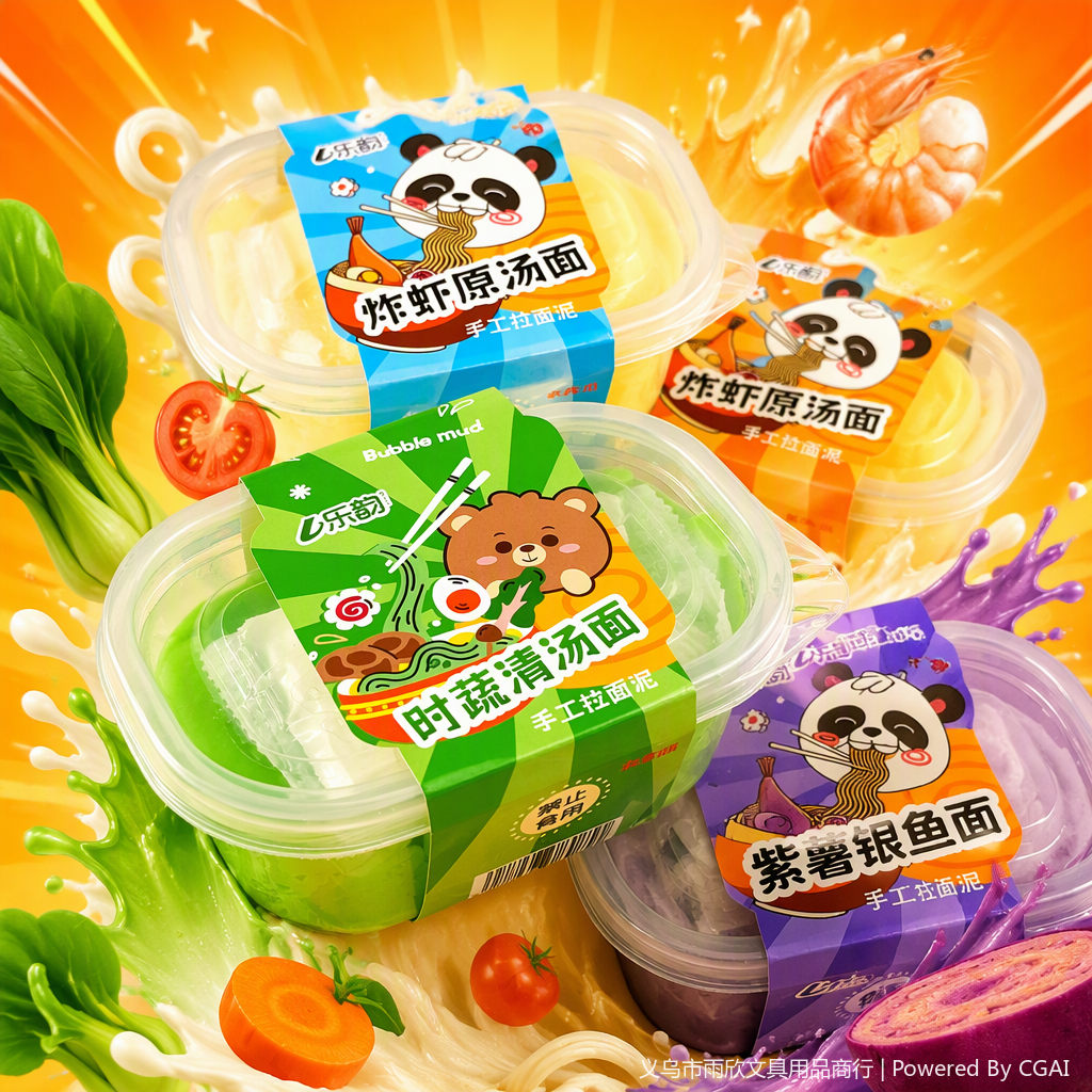 Children's educational clay set, creative DIY science and education toys, children's handmade clay and sand toy gift box Application Scenario