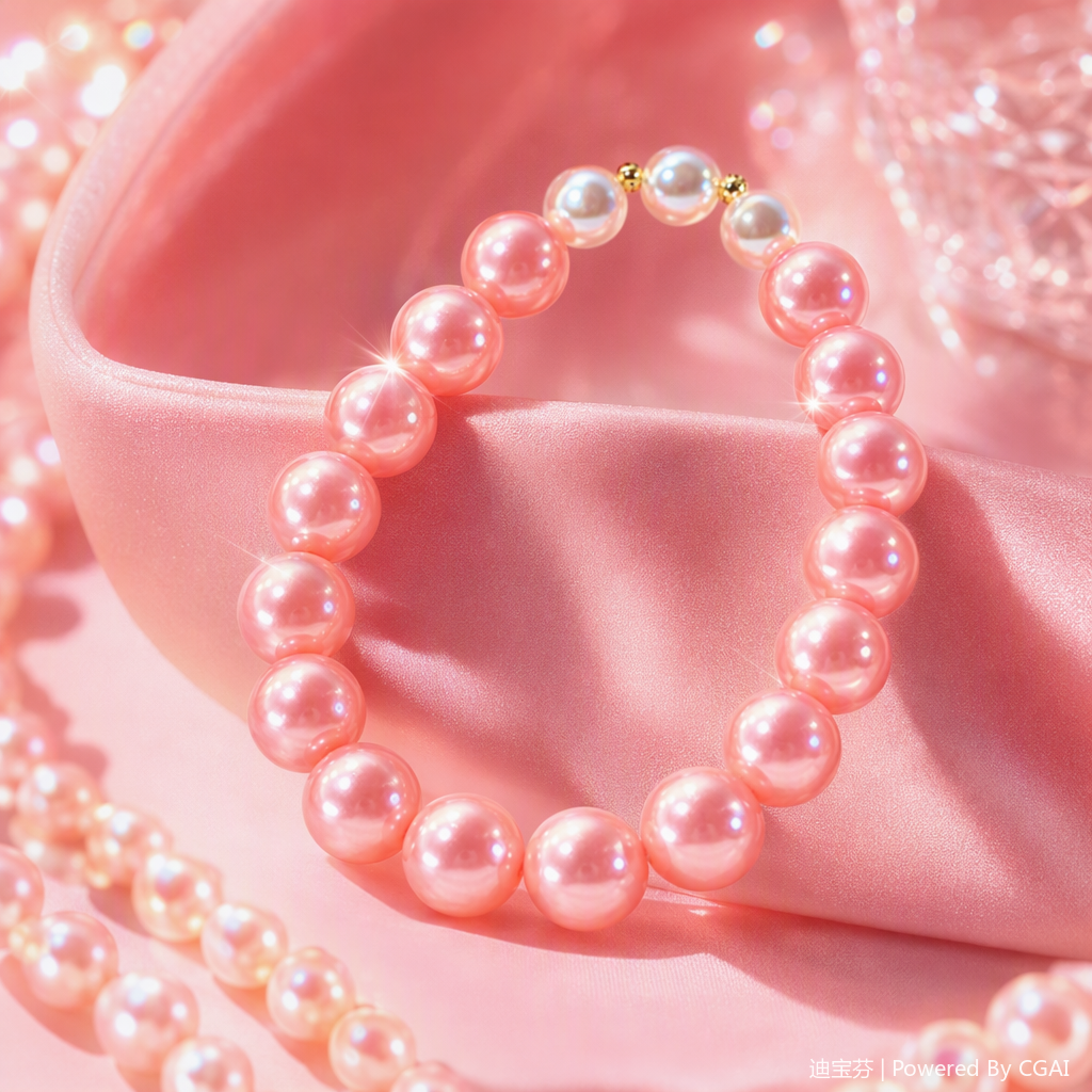 سوار اللؤلؤ الوردي Specification image
