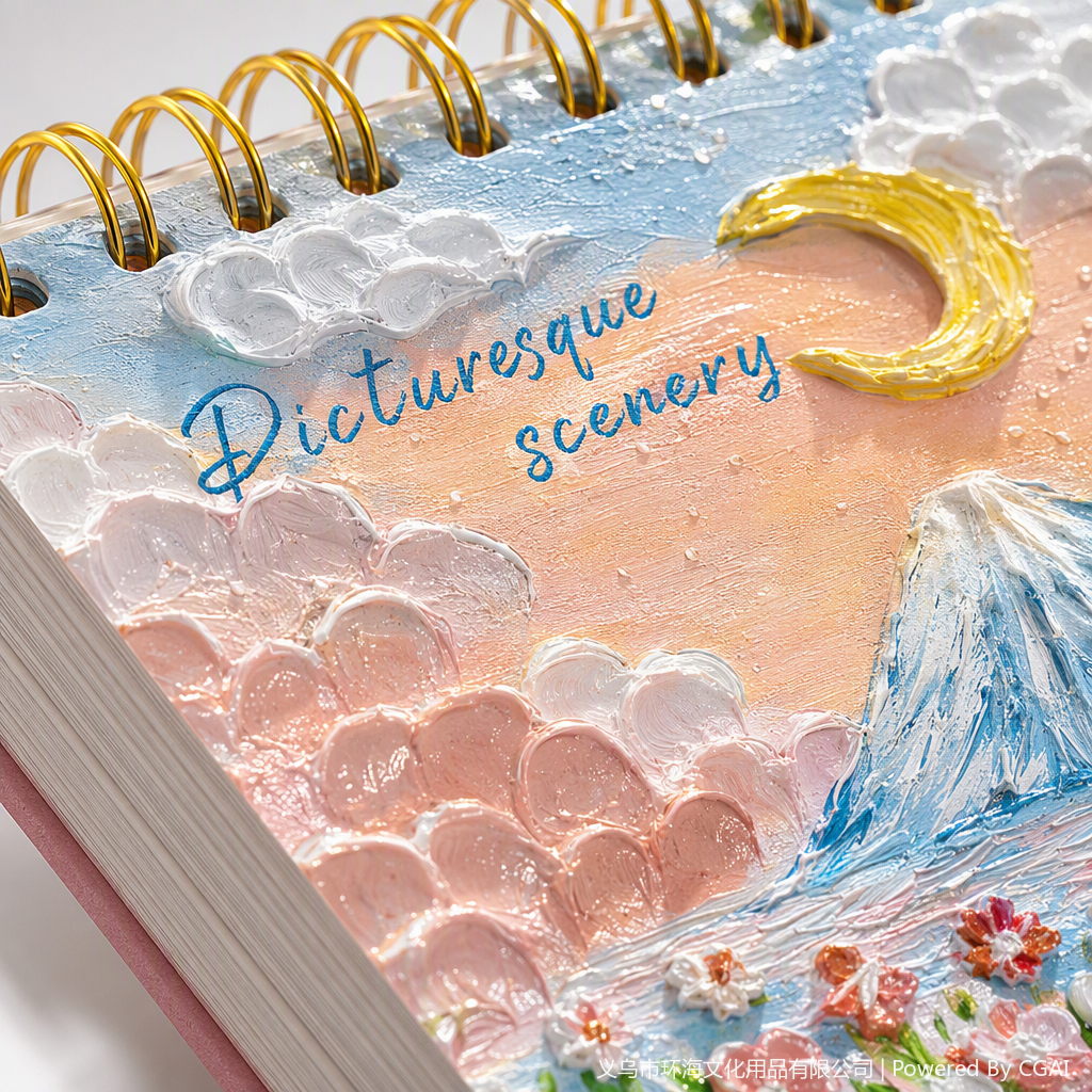 Multi-functional sketchbook, office cultural art, calligraphy and drawing supplies, student sketching paper, creative sketchbook Specification image