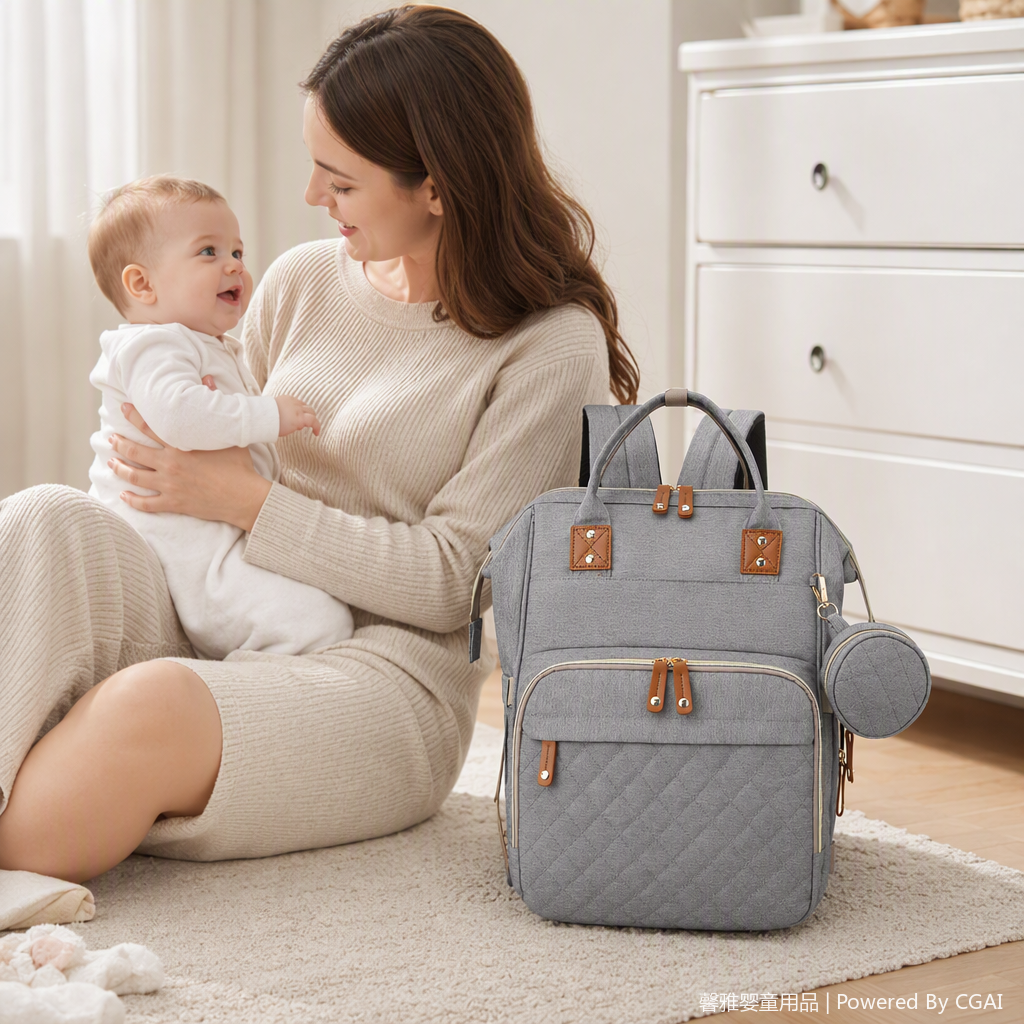 Mummy Bag Makeup Dinner Bag, multi-functional mother and baby handbag, fashionable large-capacity casual portable women's bag
