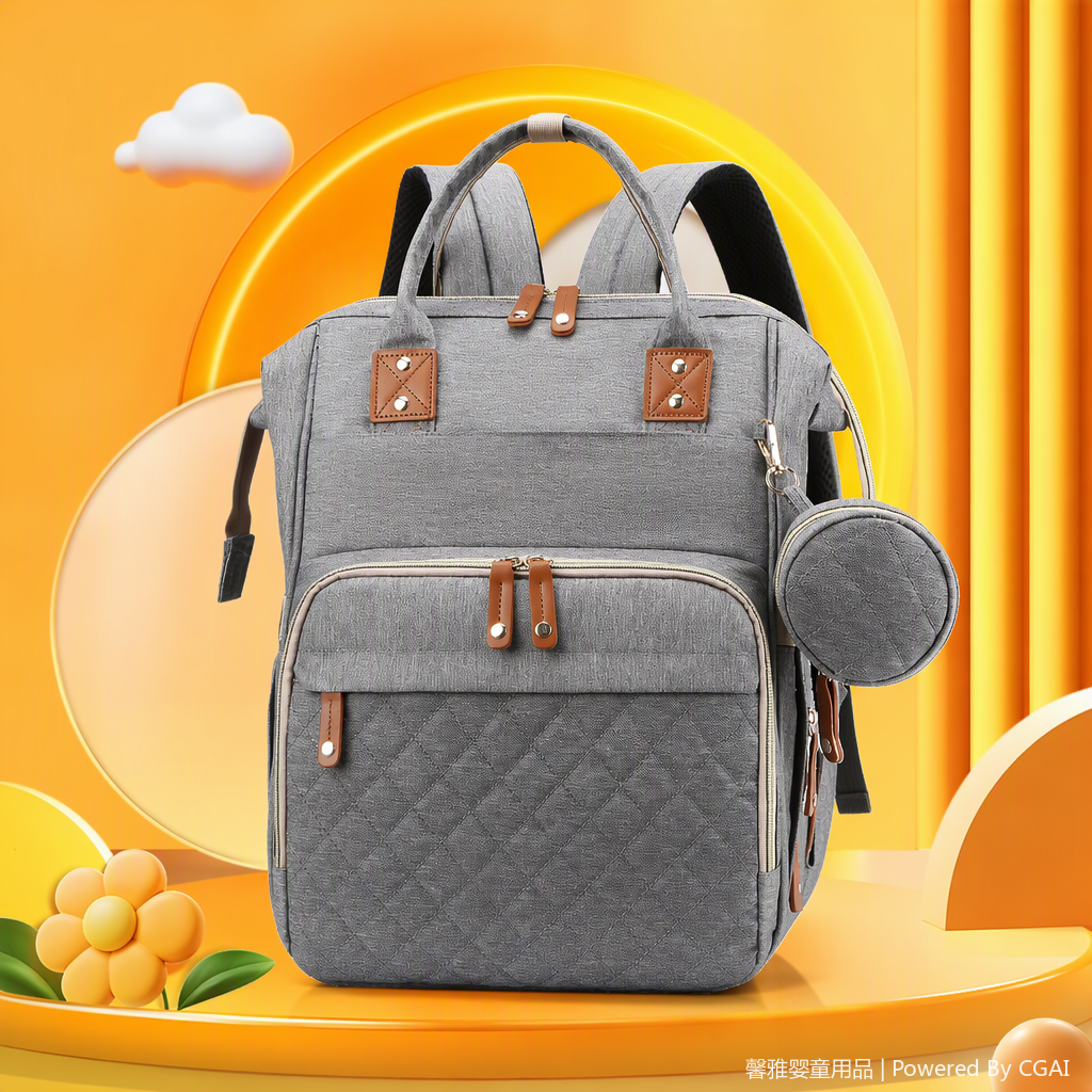 Mummy Bag Makeup Dinner Bag, multi-functional mother and baby handbag, fashionable large-capacity casual portable women's bag details Picture