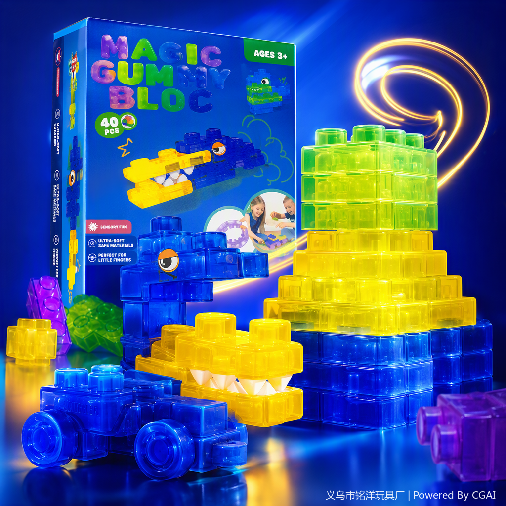 Colorful building block educational toys for children's early education and enlightenment, fun learning toys for interlocking and assembling blocks details Picture