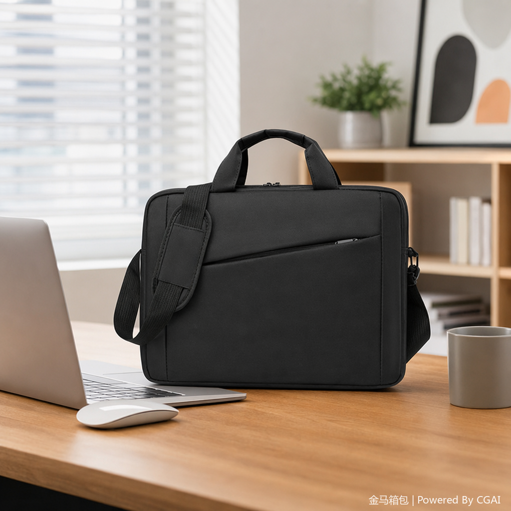 Multi-functional business casual laptop bag for men, women and students, lightweight, waterproof, fashionable and trendy, large-capacity leather goods Item Picture