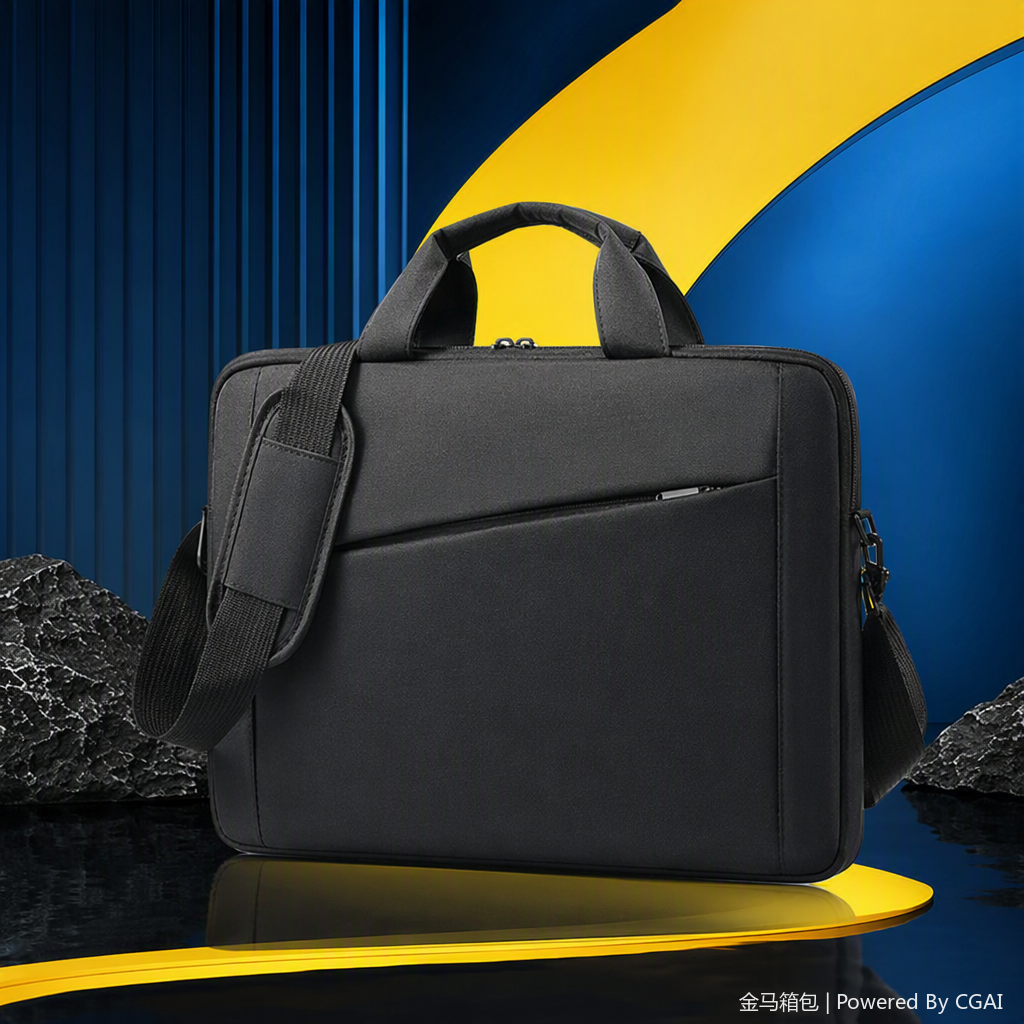 Multi-functional business casual laptop bag for men, women and students, lightweight, waterproof, fashionable and trendy, large-capacity leather goods details Picture