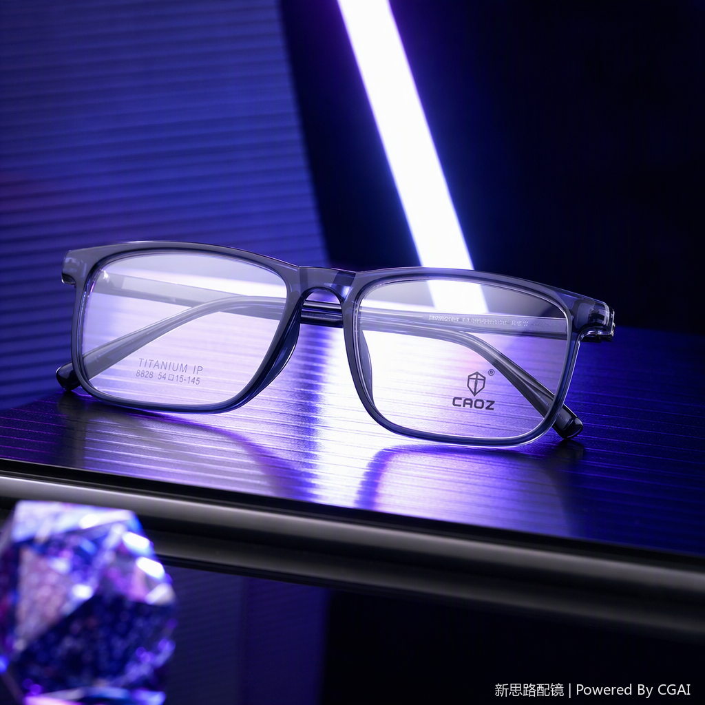 Fashionable and lightweight metal-framed glasses, suitable for both men and women, trendy spectacle frames, simple and versatile accessories Specification image