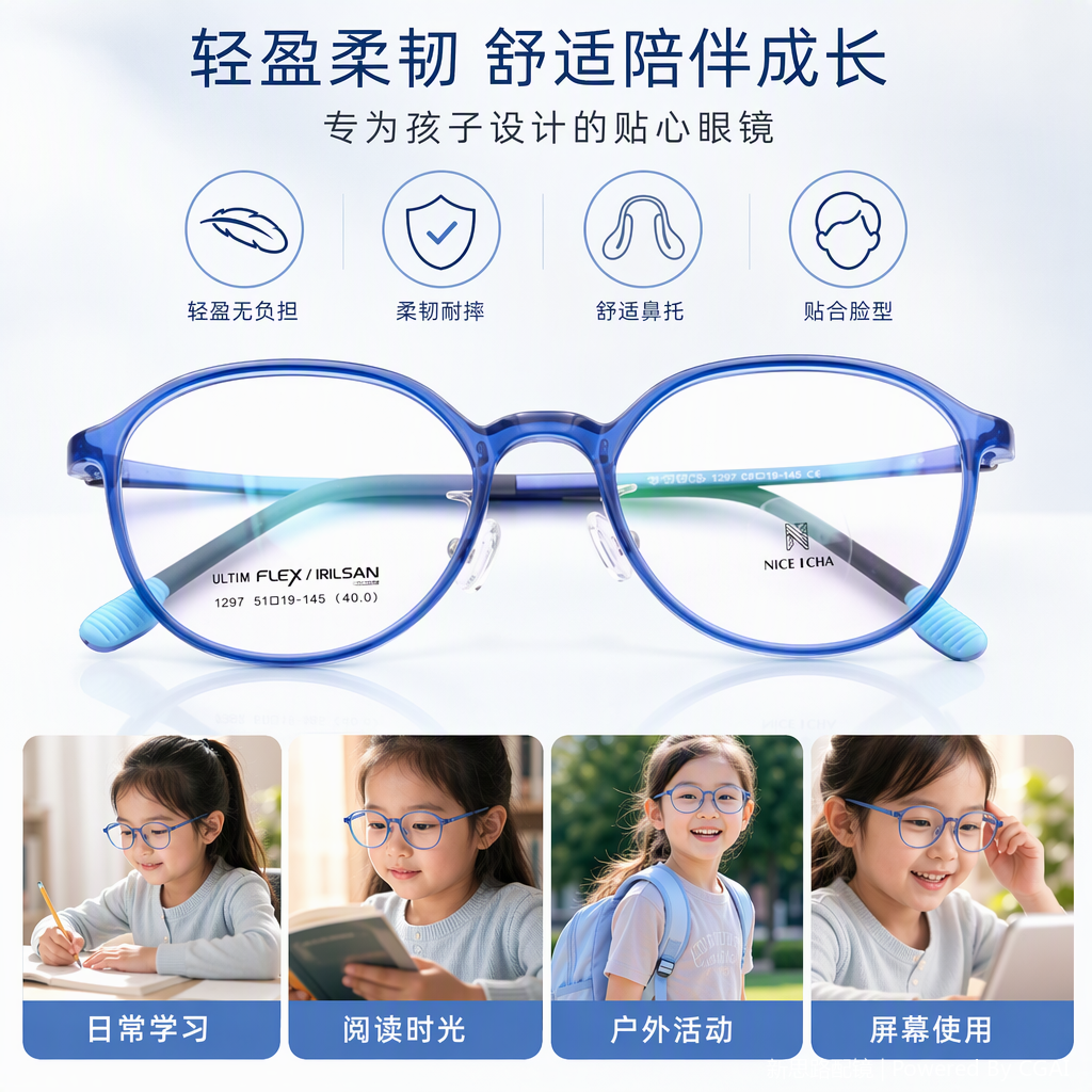Fashionable and simple metal-framed glasses, suitable for both men and women, high-definition anti-glare trendy accessories, versatile details Picture