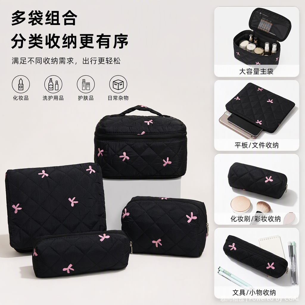 Mummy dinner bag, makeup bag, fashionable, lightweight and multi-functional hand-held women's bag, new trend of bag accessories Application Scenario
