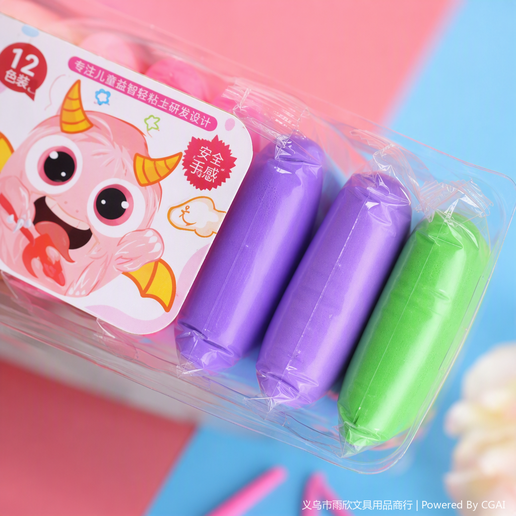 Children's educational clay set, creative handmade DIY educational toys, early childhood education and enlightenment toys gift box