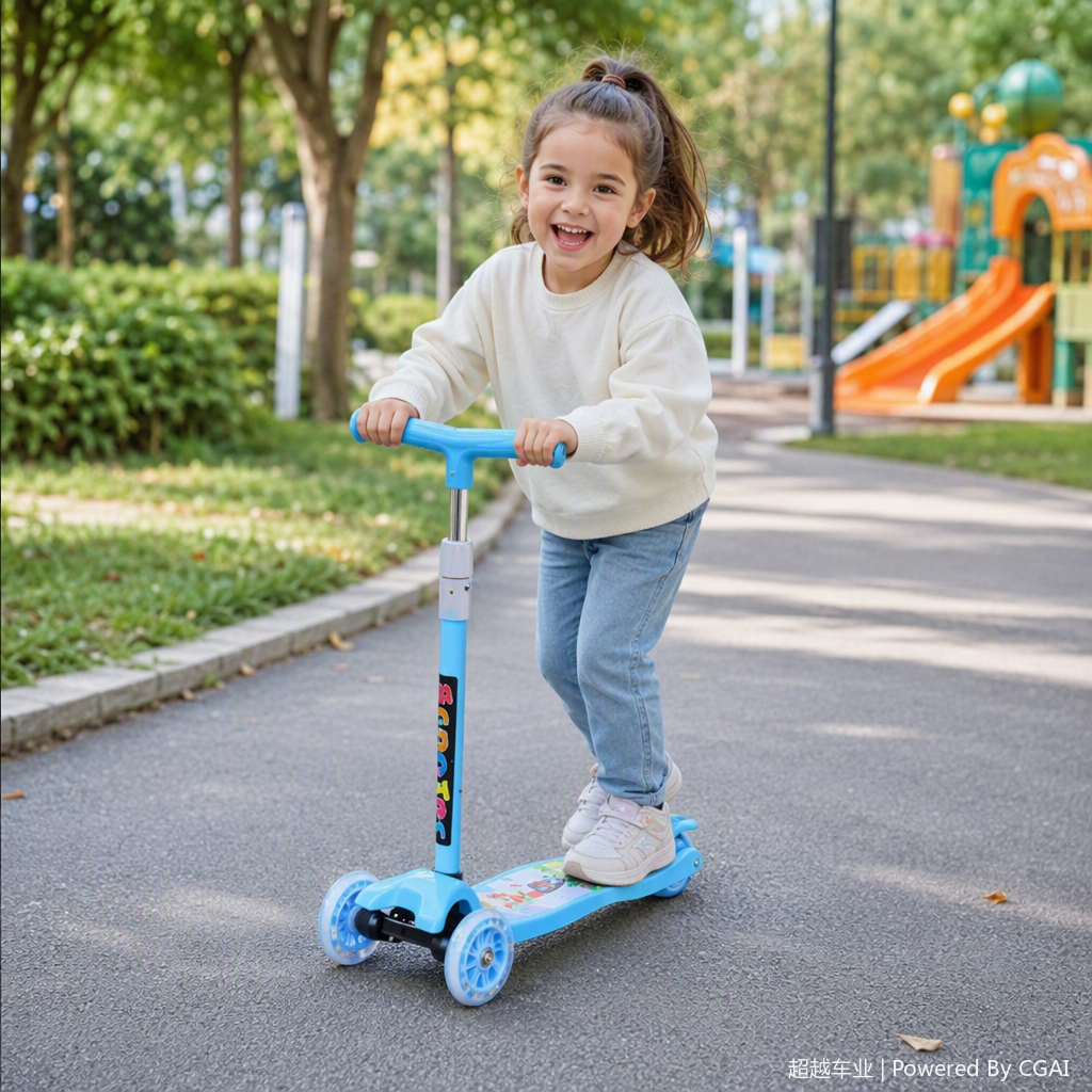 Safe and durable children's scooter, suitable for walking, stroller, crib, shoulder strap, multi-functional travel toy