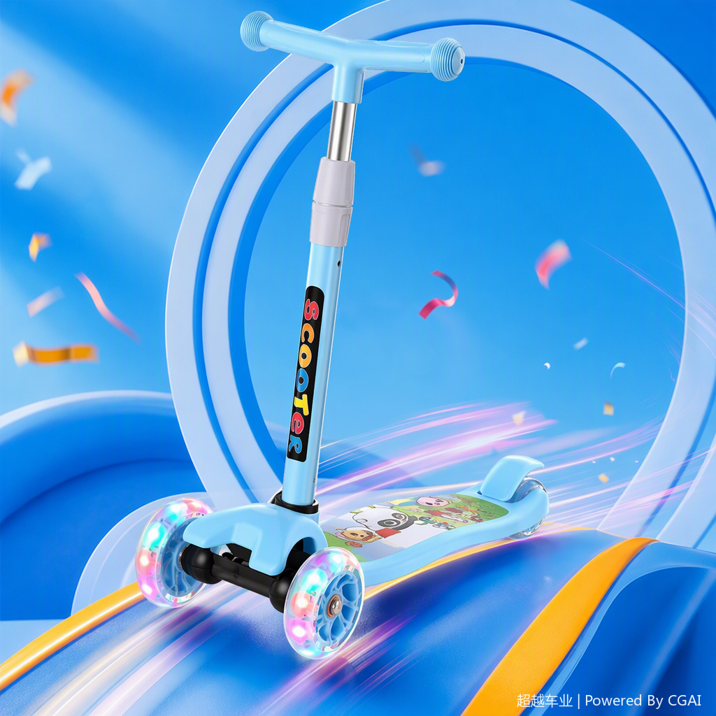 Safe and durable children's scooter, suitable for walking, stroller, crib, shoulder strap, multi-functional travel toy Specification image