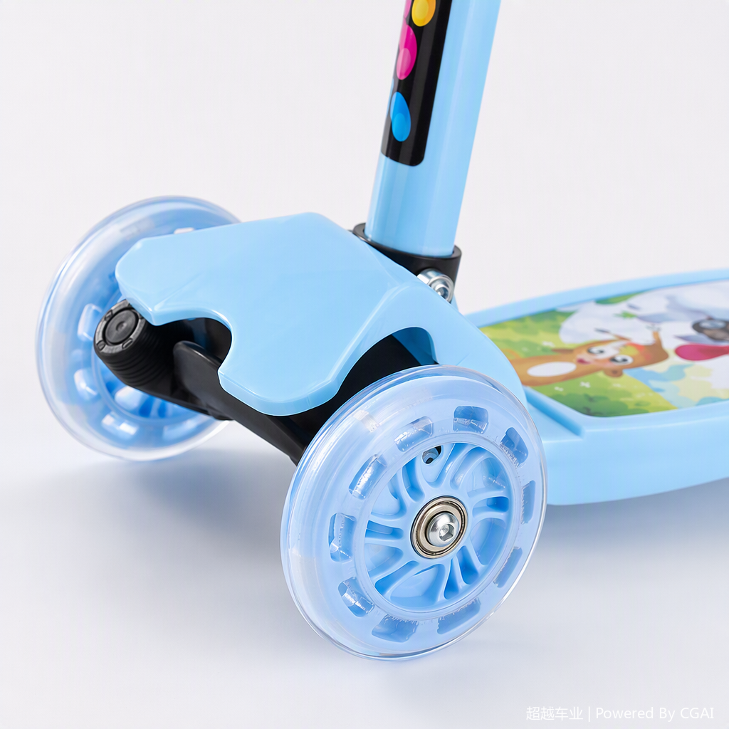 Safe and durable children's scooter, suitable for walking, stroller, crib, shoulder strap, multi-functional travel toy Item Picture