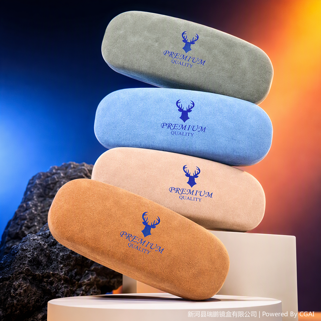 Fashionable eyeglass case, portable pressure-resistant protective bag, simple and trendy storage box, eyeglass storage bag accessories