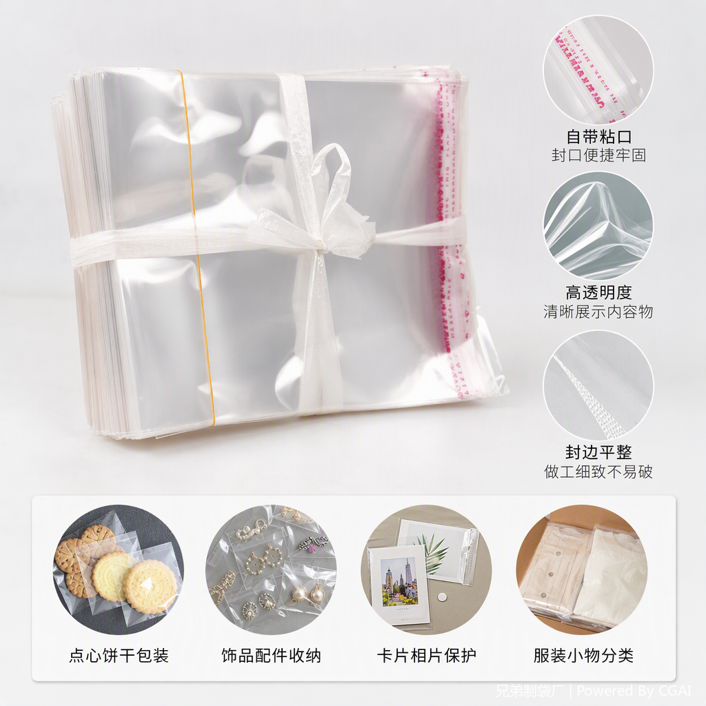 耐用透明塑料连卷袋食品包装袋塑料袋塑料包装袋批发供应细节图