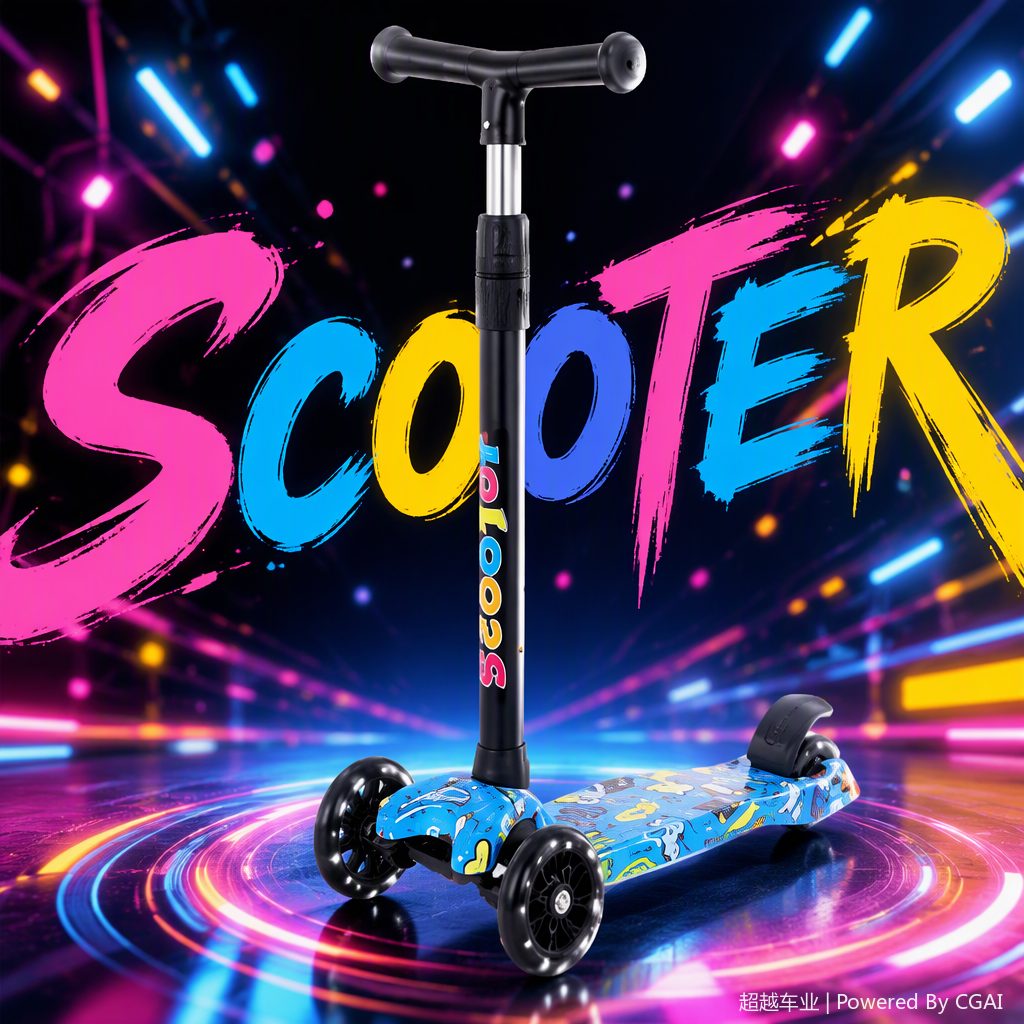 Colorful and cool scooters, sports shoes, roller skates, ice skates, outdoor leisure sliding equipment, suitable for adults and children Application Scenario