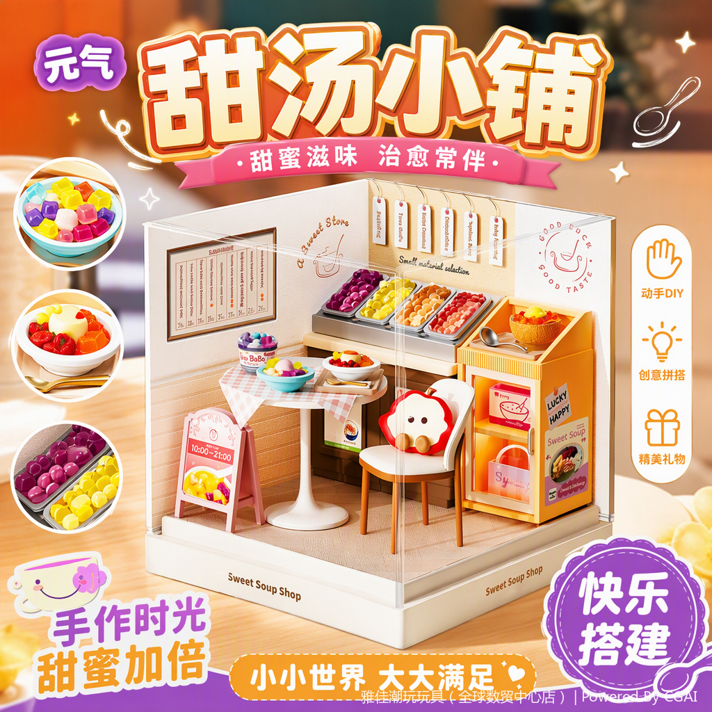 甜食仿真水果模型玩具趣味厨房玩具礼盒装